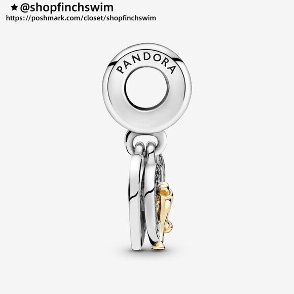Pandora Two-tone Happy Anniversary Dangle Charm - Picture 3 of 4